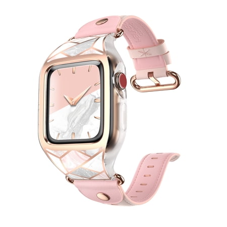 i-Blason Band Designed for Apple Watch 42 mm, [Cosmo] Stylish Sporty Protective Bumper Case with Adjustable Strap Bands for Apple Watch Series 3/2/1 (Marble)