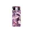 thumbnail image 1 of i-Blason Cosmo - Back cover for cell phone - thermoplastic polyurethane (TPU), polycarbonate - purple marble - for Samsung Galaxy Z Flip4, 1 of 12
