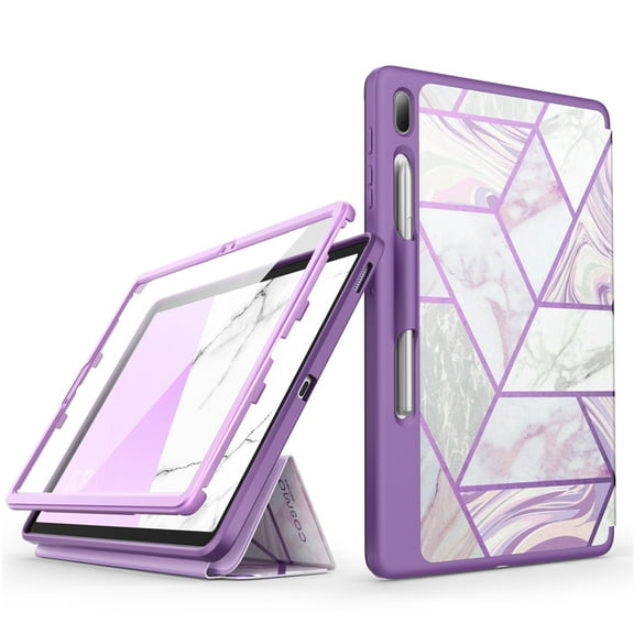 i-Blason Cosmo Case for Samsung Galaxy Tab S7 FE 12.4" 2021 Release Case, Full-Body Trifold with Built-in Screen Protector Protective Smart Cover with Auto Sleep/Wake & Pencil Holder (Ameth)