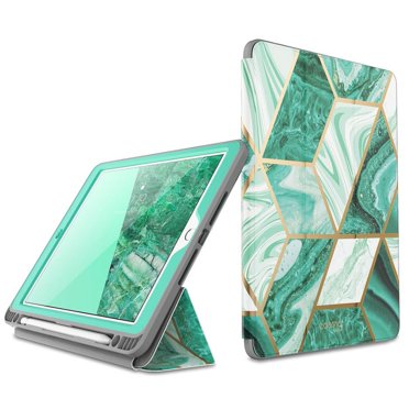 CLAYCO Nebula Case For IPad 10.2 Case (2021/2020/2019) With Built-in Screen Protector Full Body Heavy Duty Protective Case