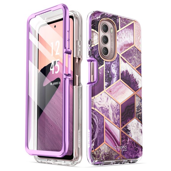 i-Blason Cosmo Chic Designed for Moto GStylus Case (2022), Slim Stylish Protective Case with Built-in Screen Protector (Ameth)
