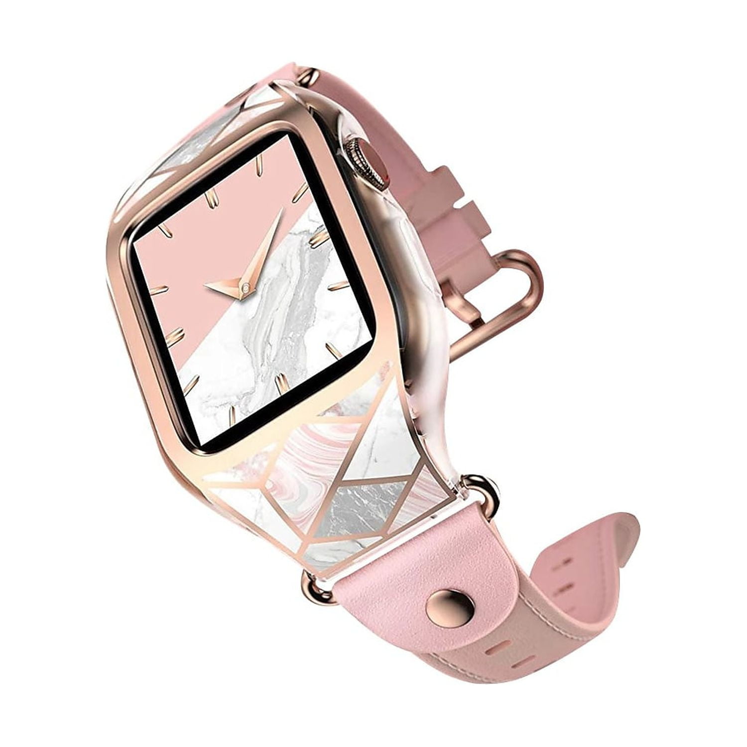i Blason Cosmo Designed for Apple Watch Band Series 6 SE 5 4 40mm Stylish Sporty Protective Bumper Case with Adjustable Strap Bands for Apple Watch