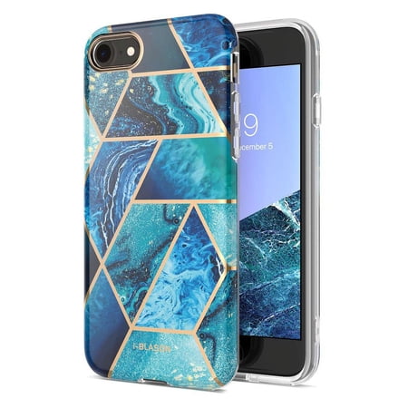 i-Blason Cosmo Lite Series Designed for iPhone SE 2020 Case/iPhone 7 Case/iPhone 8 Case, Slim Stylish Protective Bumper Case for iPhone SE (2020)/ iPhone 8/ iPhone 7 (Blue)