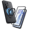 thumbnail image 1 of i-Blason Cosmo for Samsung Galaxy S26 Ultra 6.9" Case with Ring Holder Stand,[Built-in Screen Protector] Magnetic Phone Cover Anti-Yellowing Full-Body Slim Shockproof Case for S26 Ultra, Frost Black, 1 of 9