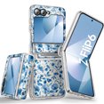 thumbnail image 1 of i-Blason Cosmo for Samsung Galaxy Z Flip 6 / Flip 5 Case [Built-in Front Screen Protector] [Hinge Protection] [Support Wireless Charging] Slim Clear Protective Phone Case Cover for Galaxy Z Flip 6/5, 1 of 6