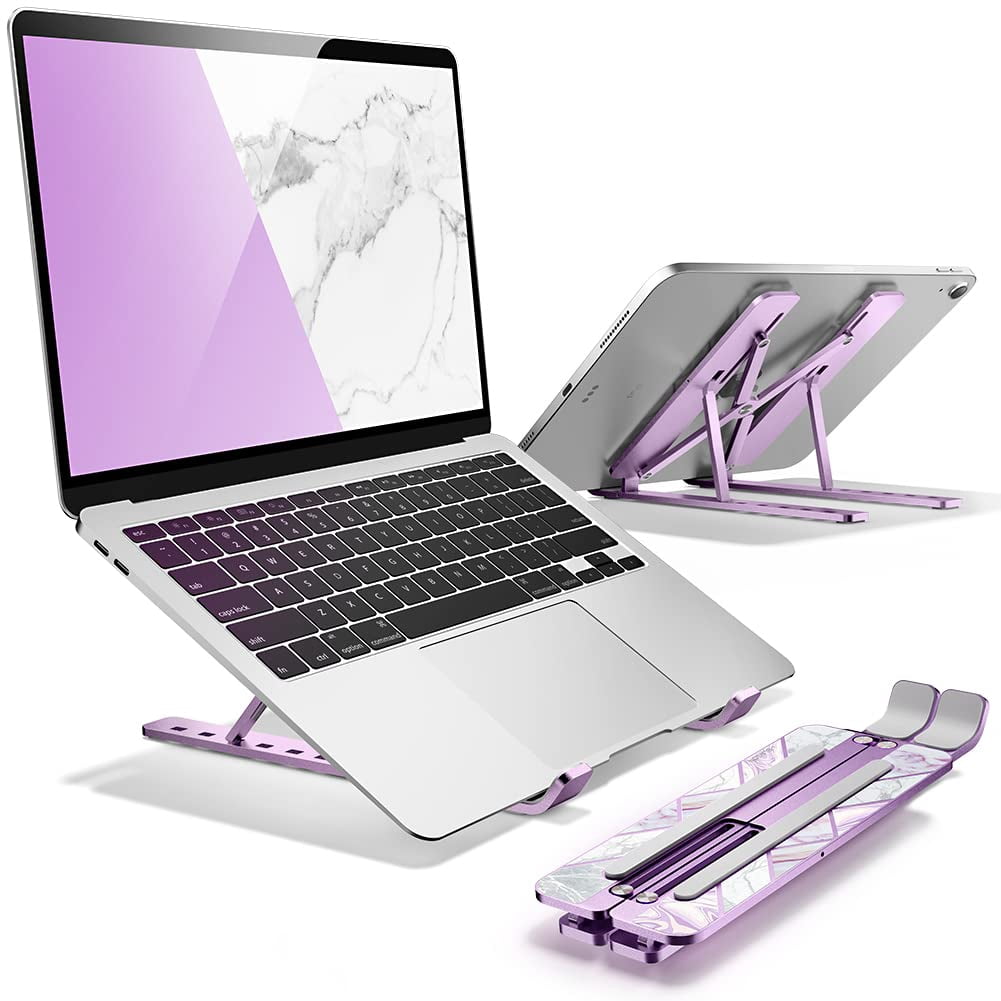i-Blason Cosmo Series Adjustable Laptop Stand, Portable Computer Stand Aluminum Alloy Laptop Riser Holder with Multi-Angle Stand Suitable for 7-17.3" Laptops and Tablets - One Pack (Ameth)