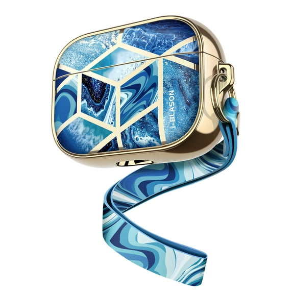 i-Blason Cosmo Series Case Designed for Airpods Pro, 360° Protective Stylish AirPods Pro Case Cover Compatible with Apple AirPods Pro (2019) (Ocean)