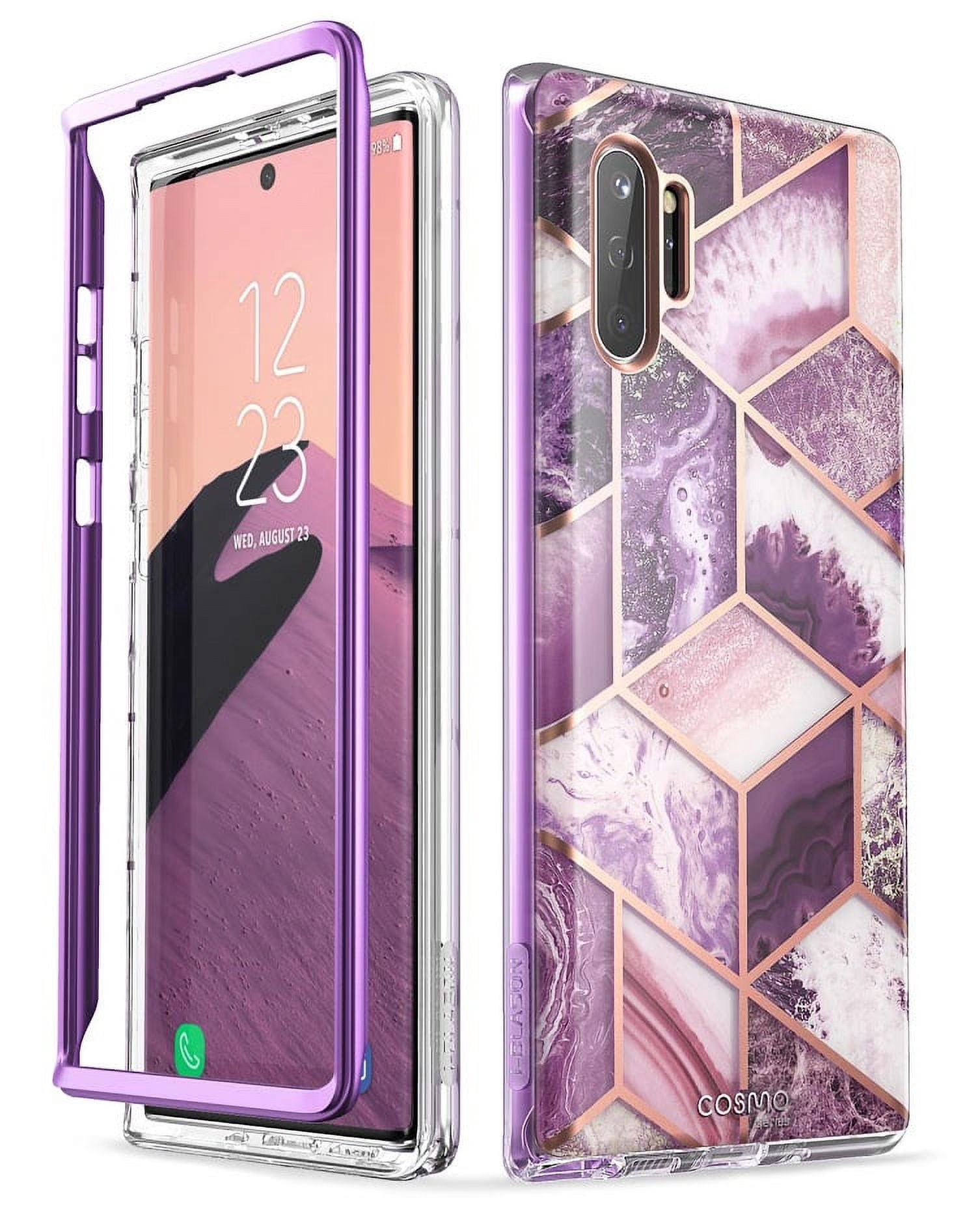 i-Blason Cosmo Series Case for Galaxy Note 10+ Pro/Plus 5G 2019 Release, Slim Stylish Protective Bumper Case Without Built-in Screen Protector (Purple)