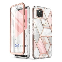 i-Blason Cosmo Series Case for Google Pixel 5a 5G Case 6.34 inch (2021), Slim Full-Body Stylish Protective Case with Built-in Screen Protector (Marble)