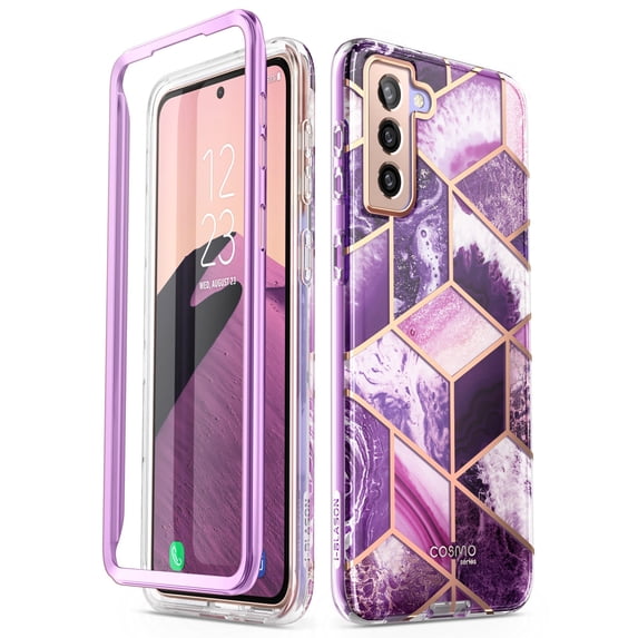 i-Blason Cosmo Series Case for Samsung Galaxy S21+ Plus 5G (2021 Release), Slim Stylish Protective Bumper Case Without Built-in Screen Protector, Ameth, 6.7"