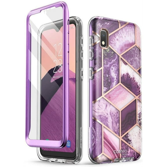 i-Blason Cosmo Series Case for Galaxy A10e, Slim Full-Body Stylish Protective Case with Built-in Screen Protector (Ameth)