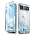 thumbnail image 1 of i-Blason Cosmo Series Case for Google Pixel 6a (2022 Release), Slim Full-Body Stylish Protective Case with Built-in Screen Protector (Bluefly), 1 of 7