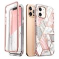 thumbnail image 1 of i-Blason Cosmo Series Case for iPhone 12, iPhone 12 Pro 5G 6.1 Inch (2020 Release), Slim Full-Body Stylish Protective Case with Built-in Screen Protector (Marble), 1 of 6
