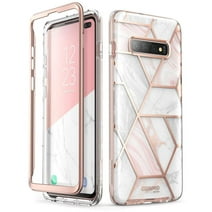 i-Blason Cosmo Series Designed for Galaxy S10 Plus Case Stylish Protective Bumper Case Without Built-in Screen Protector for Samsung Galaxy S10 Plus 2019 Release (Marble)