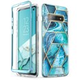 thumbnail image 1 of i-Blason Cosmo Series Designed for Samsung Galaxy S10 Case, Stylish Full-Body Protective Bumper Case Without Built-in Screen Protector for Galaxy S10 2019 Release (Ocean), 1 of 3
