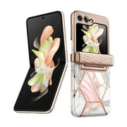 i-Blason Cosmo Series Protective Case for Samsung Galaxy Z Flip 5 5G (2023), Marble Pink
