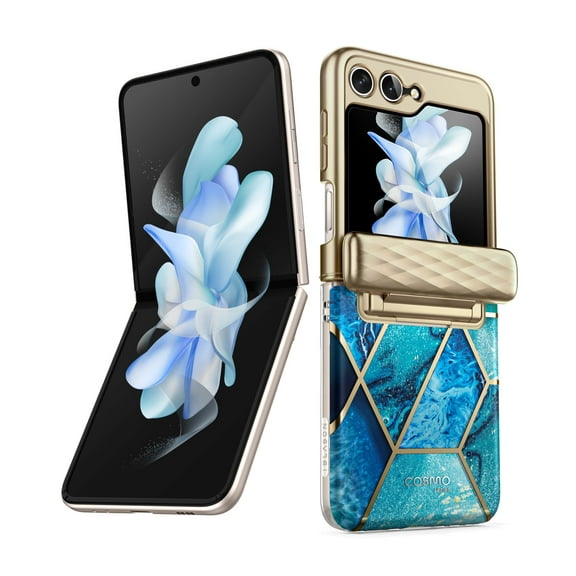 i-Blason Cosmo Series Protective Case for Samsung Galaxy Z Flip 5 5G (2023), Ocean Blue