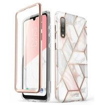 i-Blason Cosmo Series for Samsung Galaxy A50/A50s Case, Slim Full-Body Stylish Protective Case with Built-in Screen Protector(Marble)