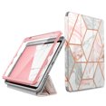 thumbnail image 1 of i-Blason Cosmo Series for iPad Air 4 10.9 Case (2020), Full-Body Trifold with Built-in Screen Protector Protective Smart Cover with Auto Sleep/Wake & Pencil Holder (Marble), 1 of 7