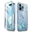 thumbnail image 1 of i-Blason Cosmo Series iPhone 13 Pro Max Case 6.7 inch (2021 Release), Slim Full-Body Stylish Protective Case for iPhone 13 Pro Max with Built-in Screen Protector (Blue Butterfly), 1 of 6