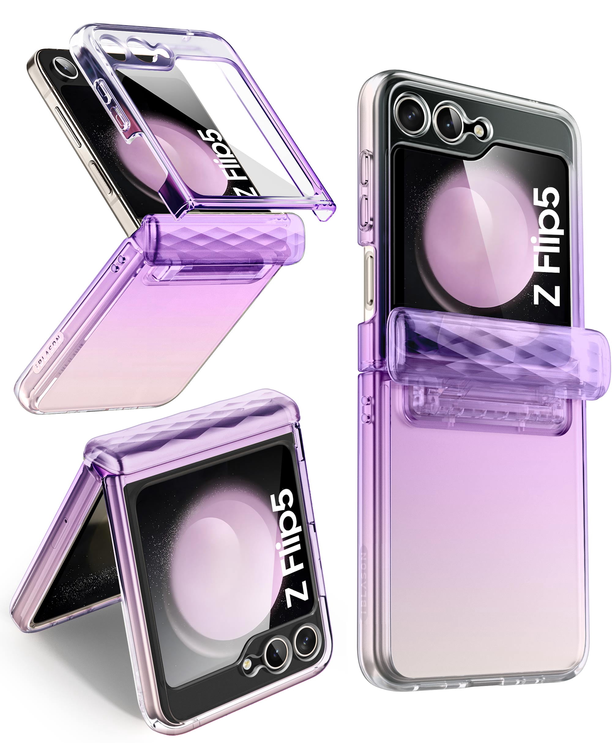i-Blason Hinge Protection Slim Cell Phone Case for Samsung Galaxy Z Flip 5, Ameth