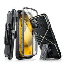 i-Blason Infinity Series Case for iPhone 14 Plus 6.7 inch (2022 Release), Slim Full-Body Stylish Protective Case with Built-in Screen Protector(Black)