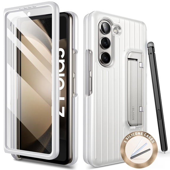 i-Blason Journey Series for Samsung Galaxy Z Fold 5 Case (2023) with Pen Holder & 3 Silicone Pen Covers, Full Body Protective Bumper Case with Built-in Screen Protector & Kickstand (Star)
