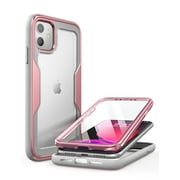 i-Blason Magma Case for iPhone 11 6.1 inch (2019 Release), Heavy Duty Protection, Full Body Bumper Protective Case with Built-in Screen Protector (RoseGlod)