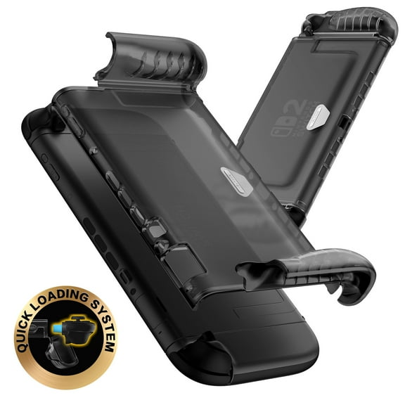 i-Blason for Nintendo Switch 2 Case 2025, Durable Slim Matte Clear Anti-Fingerprint Protective Hard Case with Dockable TPU Grip Compatible with Joycon Controller & Docking Station - FrostBlack