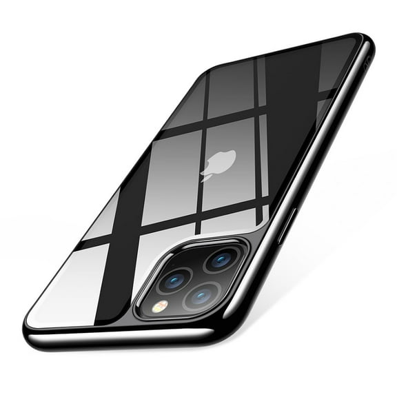 i-Blason [Prism Series] Designed for Apple iPhone 11 Pro Max 2019 6.5 inch Case, 9H Tempered Glass Back Cover with Frame Scratch-Resistant, Slim Protective Case (Black)