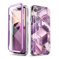 thumbnail image 1 of i-Blason (Scratch Resistant) (Cosmo) Full-Body Bling Glitter Sparkle Clear Bumper Case with Built-in Screen Protector for iPhone XR 6.1 Inch (2018 Release) (Ameth), 1 of 6