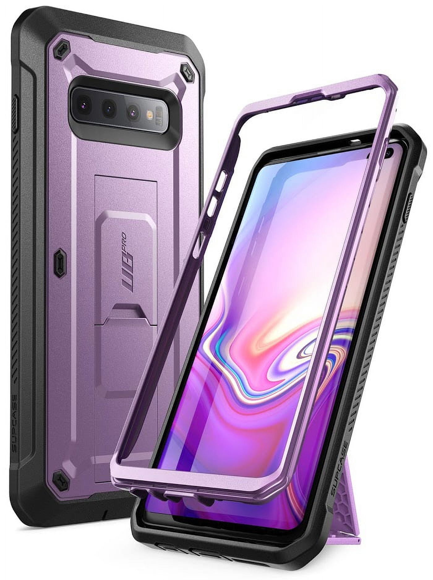 i-Blason Unicorn Beetle PRO Holster - Protective case for cell phone - rugged - polycarbonate, thermoplastic polyurethane (TPU) - purple - for Samsung Galaxy S10+