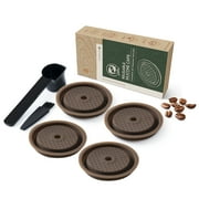 i Cafilas Lid Reusable Coffee Capsule Cap Refillable Pods for Nespresso Vertuoline Vertuo,4 Lids