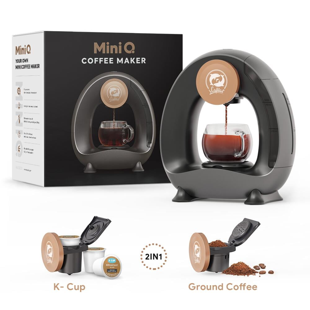 i Cafilas MINI Q Single Serve Coffee Maker Machine use Capsule Powder Low  Decibel Silent No Vibration