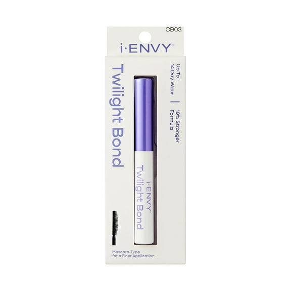 i-ENVY Cluster Palette Twilight Bond Lash Adhesive, 14 Days Extra Strong Hold, Long Lasting Durable Easy Application, Mascara Brush Type Applicator, Safe & Effective