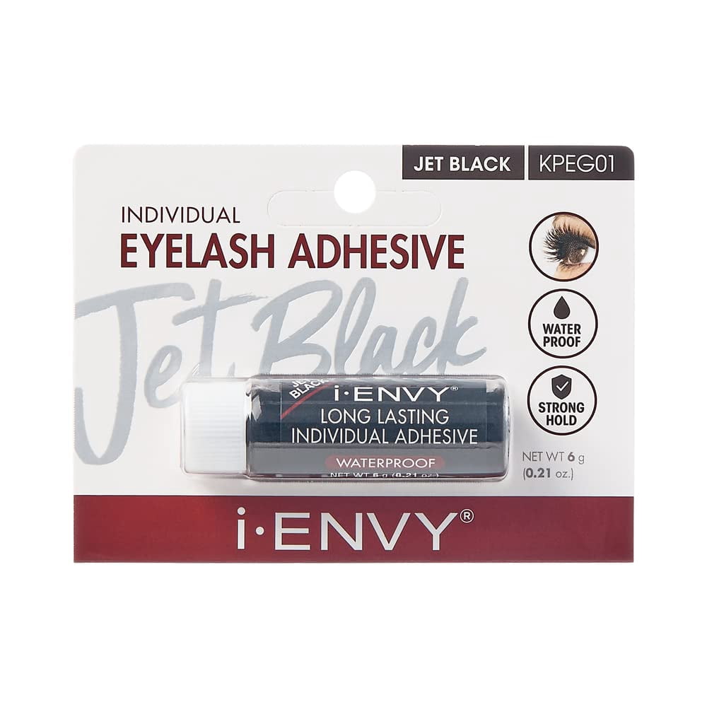 iENVY Individual Eyelash Adhesive - Waterproof - JET BLACK #KPEG01 0.21 oz (6 g)
