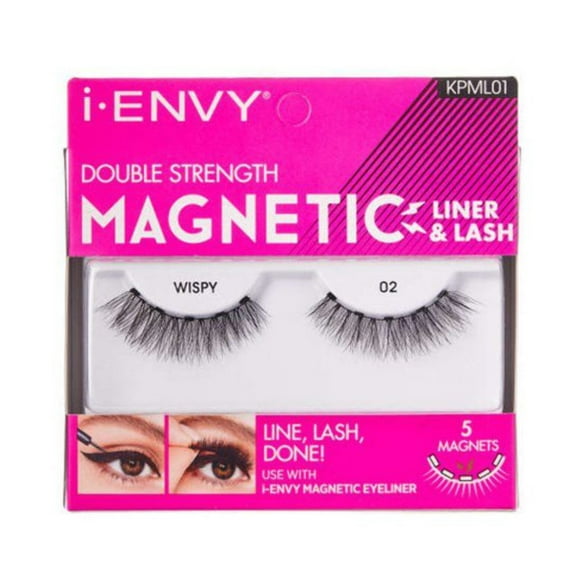 I-Envy Double Strength Magnetic Lashes – 10 Magnet Upgrade | Strong Hold Reusable Magnetic Eyelashes