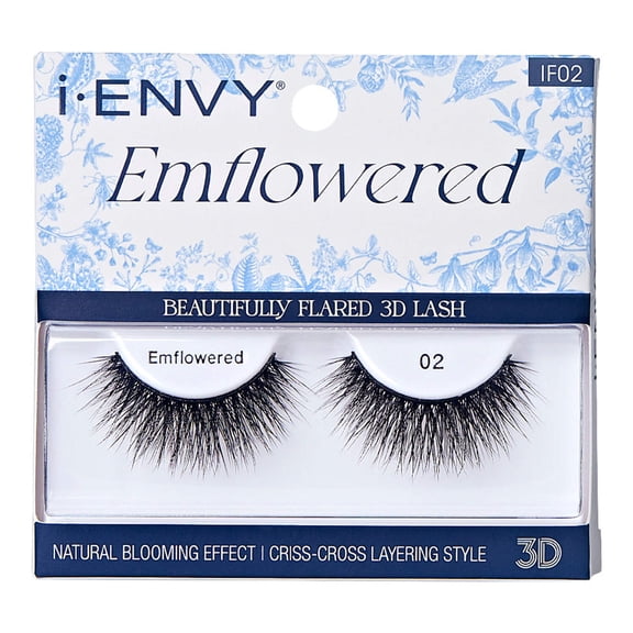 iEnvy Emflowered Natural Blooming Effect Fake Eyelashes Flared 3D False Lashes (02)