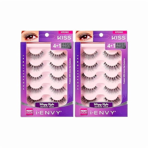 i Envy by Kiss So Wispy 03 Strip Eyelashes Value Pack #KPEM60 (2 PACK)