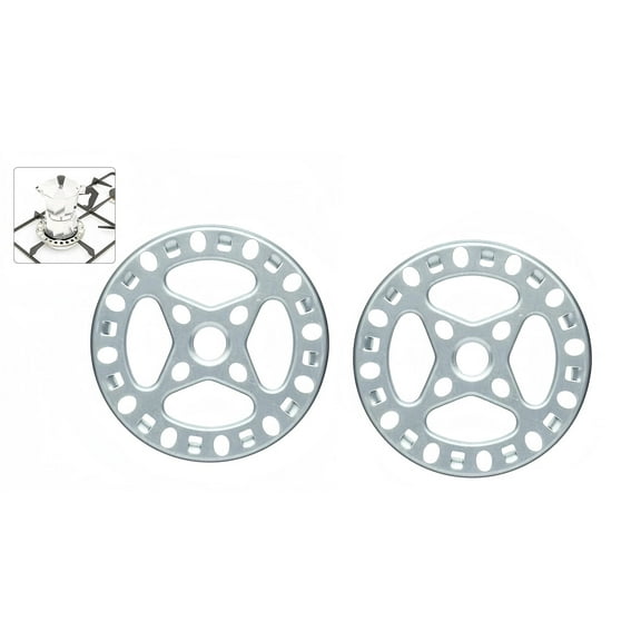 i Kito 4.5" Gas Ring Reducer, Espresso Coffee Pot Trivets Universal Stove Accessories 2pack Sliver