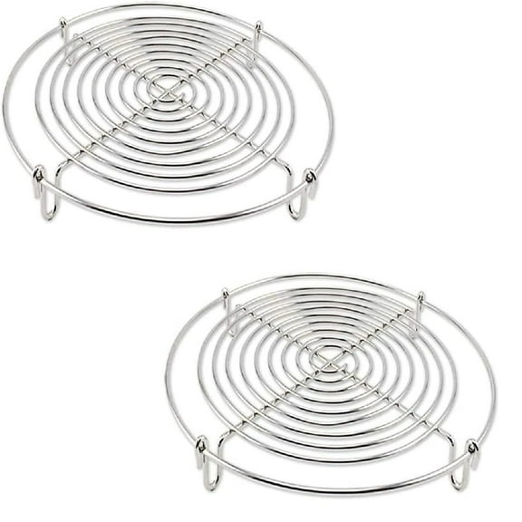i Kito 2Pack 5" Mini Stainless Steel Steamer & Cooling Racks for Baking/Steaming, Dishwasher Safe
