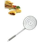 i Kito Asian Spider Skimmer Spoon Stainless Steel Kitchen Wire Skimmer with Spiral Mesh 7inch