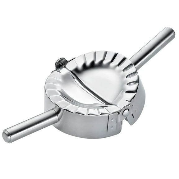 i Kito Dumpling Maker Dough Press Dumpling Mold Stainless Steel with Long Handle 3.7in