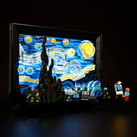 i Kito LED Lighting Kit for Lego Vincent Van Gogh the Starry Night 21333 Classic Version