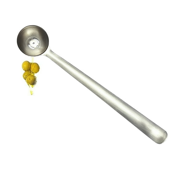 i Kito Long Olive Spoon with Hole Mini Slotted Olive Spoon Strainer Stainless Steel