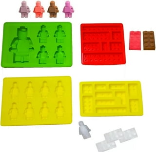 I Kito Building Brick Ice Tray or Candy Mold for Lego Lovers! 2 Pack Silicone Ice Cube Molds - Red and Green