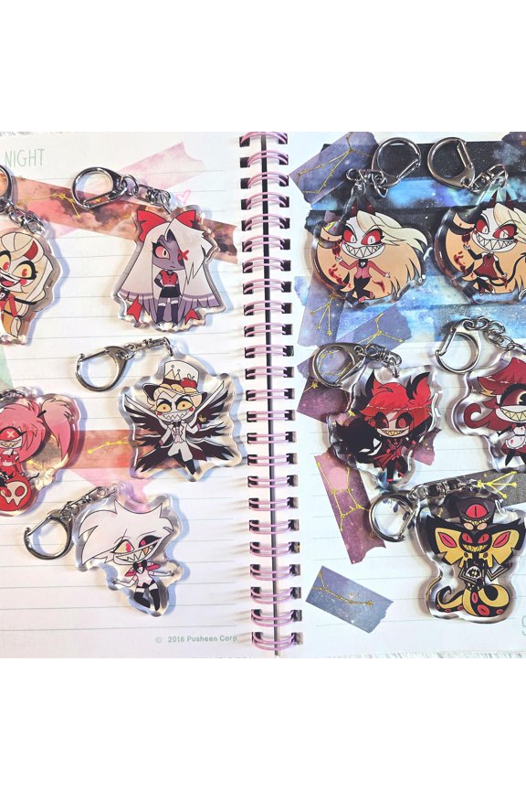 i[LAST BATCH]2 Hazbin Hotel Chibi Keychain keychain" (1 keychain)