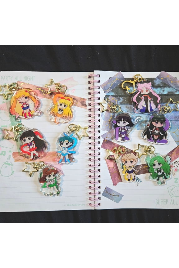 i[LAST BATCH] 2" Sailor Guardian Scouts Outer Senshi Chibi Acrylic keychain (1 keychain)