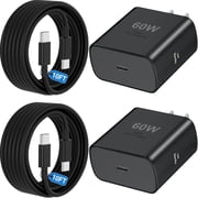 S26 Super Fast Charger USB C,60W Type C Charger Fast Charging Android Phone Block with 10FT Cable for Samsung Galaxy S26 Ultra/S26/S25Ultra/S25