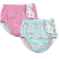 thumbnail image 1 of i Play (2 Pack) Girls Reusable Absorbent Baby Swim Diapers - Swimming Suit Bottom | No Other Diaper Necessary Light Aqua Sailboats and Light Pink 6 Months, 1 of 7
